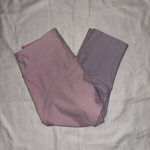 Outdoor Voices Tech Sweat Crop Sculpting Compression Leggings Pink/Purple